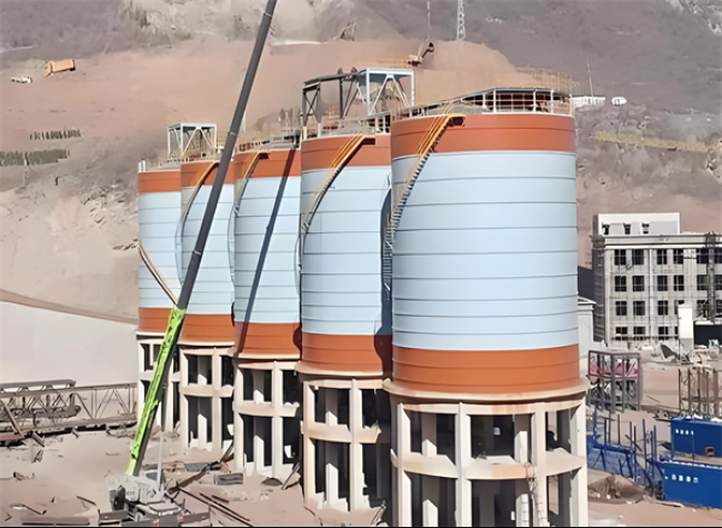 蒸湘高架钢板仓